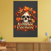 Herfst Equinox Schedel Canvas Afdruk (Insitu (Woonkamer))