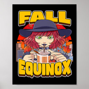 Herfst Equinox September Vier herfstweer Pr Poster