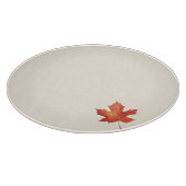 Herfst Esblad Ronde Glas Snijplank (Hoek)