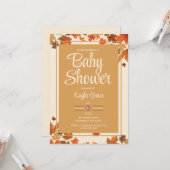 Herfst Esdblad Baby Shower Uitnodiging (Voorkant / Achterkant in situ)