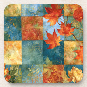 Herfst Esdblad Botanische Patchwork Bier Onderzetter