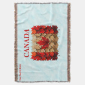 Herfst Esdblad Canadese Vlag Deken (Voorkant Verticaal)