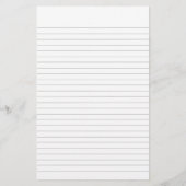 Herfst Esdblad Grens, Gelinieerd Schrijfpapier Briefpapier (Achterkant)