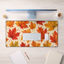 Herfst Esdblad Patroon | Herfst Oranje Rode Blad Bureaumat
