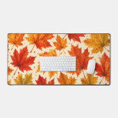 Herfst Esdblad Patroon | Herfst Oranje Rode Blad Bureaumat (Keyboard & Muis)