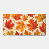 Herfst Esdblad Patroon | Herfst Oranje Rode Blad Bureaumat (Voorkant)