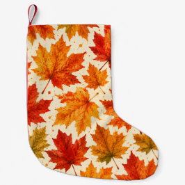 Herfst Esdblad Patroon | Herfst Oranje Rode Blad Kleine Kerstsok