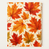 Herfst Esdblad Patroon | Herfst Oranje Rode Blad Planner (Achterkant)