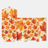 Herfst Esdblad Patroon | Val Oranje Rode Blad Bedankdoosjes (Ongevouwen)