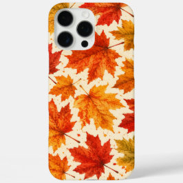 Herfst Esdblad Patroon | Val Oranje Rode Blad iPhone 16 Pro Max Hoesje