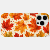 Herfst Esdblad Patroon | Val Oranje Rode Blad Case-Mate iPhone Case (Achterkant (horizontaal))