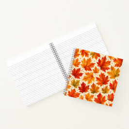Herfst Esdblad Patroon | Val Oranje Rode Blad Notitieboek
