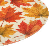 Herfst Esdblad Patroon | Val Oranje Rode Blad Snijplank (Hoek)