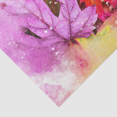 Herfst esdoorbladeren waterverf herfstpastel tissuepapier (Detail)