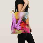 Herfst esdoorbladeren waterverf herfstpastel tote bag (Dichtbij)