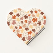 Herfst esdoorn blad aardse tinten Thanksgiving Notitieboek (Achterkant)