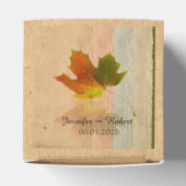 Herfst esdoorn blad bruiloft gunst doos bedankdoosjes (Bovenkant)
