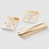 herfst esdoorn blad roest Waterverf bruiloft progr Handwaaier (Niet-gemonteerd)