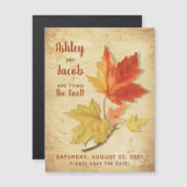  herfst esdoorn bladeren bruiloft opslaan van de d (Voorkant / Achterkant)