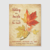  herfst esdoorn bladeren bruiloft opslaan van de d (Voorkant)