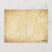 herfst esdoorn bladeren bruiloft opslaan van de d briefkaart (Achterkant)