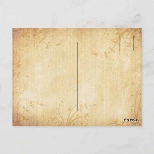  herfst esdoorn bladeren bruiloft opslaan van de d briefkaart (Achterkant)