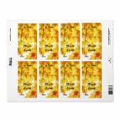 Herfst esdoorn bladeren esdoorn siroop label (Full Sheet)