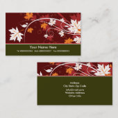 Herfst esdoorn bladeren in herfstkleuren visitekaa visitekaartje (Voorkant / Achterkant)