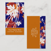 Herfst esdoorn bladeren in herfstkleuren visitekaa visitekaartje (Voorkant / Achterkant)