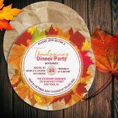 Herfst esdoorn bladeren op papier textuur Thanksgi Kaart