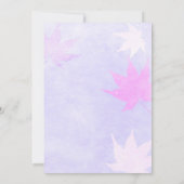 Herfst esdoorn bruiloft paar douche kaart (Achterkant)