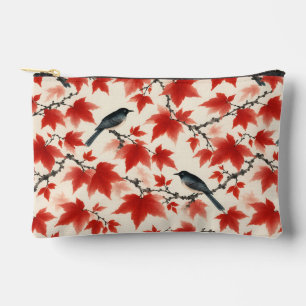 Herfst esdoorn en vogels Japanse Kunst Etui