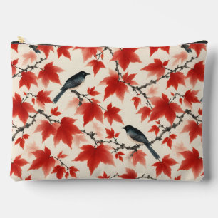 Herfst esdoorn en vogels Japanse Kunst Etui