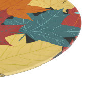 Herfst esdoorn laat illustratie snijplank (Hoek)
