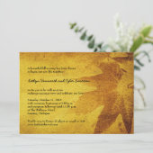 herfst esdoorn laat retro herfst bruiloft kaart (Staand voorkant)