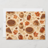 Herfst Esdoorn & Pecan Bakverkoop Kaart (Achterkant)