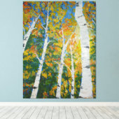 Herfst Esdoorn Poster Canvas Afdruk (Insitu (Houten vloer))
