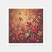 Herfst esdoorn verlaat Bokeh Effect ontkoppelingsp Servet (Voorkant)