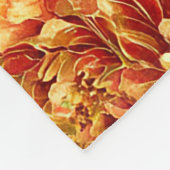 Herfst Esdoornblad Botanische Patchwork Fleece Deken (Hoek)