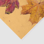 Herfst esdoornblad bruin en Sinaasappel tissuepapi Tissuepapier (Detail)