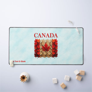Herfst Esdoornblad Canadese Vlag Bureaumat