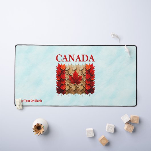 Herfst Esdoornblad Canadese Vlag Bureaumat (Kindertafel)