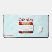 Herfst Esdoornblad Canadese Vlag Bureaumat (Keyboard & Muis)