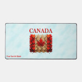 Herfst Esdoornblad Canadese Vlag Bureaumat (Voorkant)