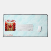 Herfst Esdoornblad Canadese Vlag Bureaumat (Keyboard & Muis)