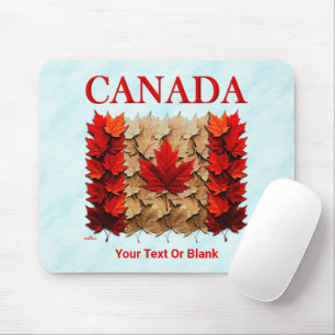 Herfst Esdoornblad Canadese Vlag Muismat