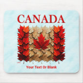 Herfst Esdoornblad Canadese Vlag Muismat (Voorkant)