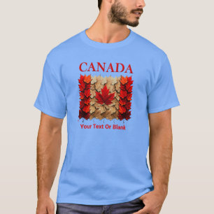 Herfst Esdoornblad Canadese Vlag T-shirt