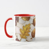 Herfst Esdoornblad Eikel Mok (Links)