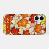 Herfst esdoornblad  iPhone 16 hoesje (Achterkant horizontaal)
